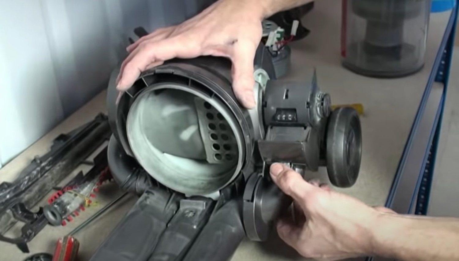 Dyson Motor Replacement remove the valve pipe assembly